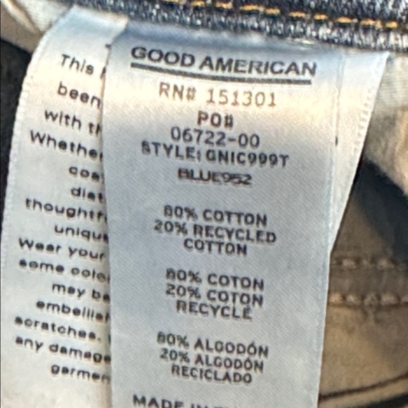 GOOD AMERICAN Icon High Rise Jeans Blue952 - Picture 5 of 13